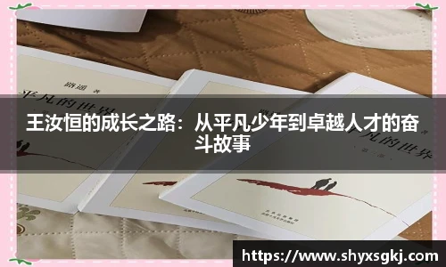 王汝恒的成长之路：从平凡少年到卓越人才的奋斗故事